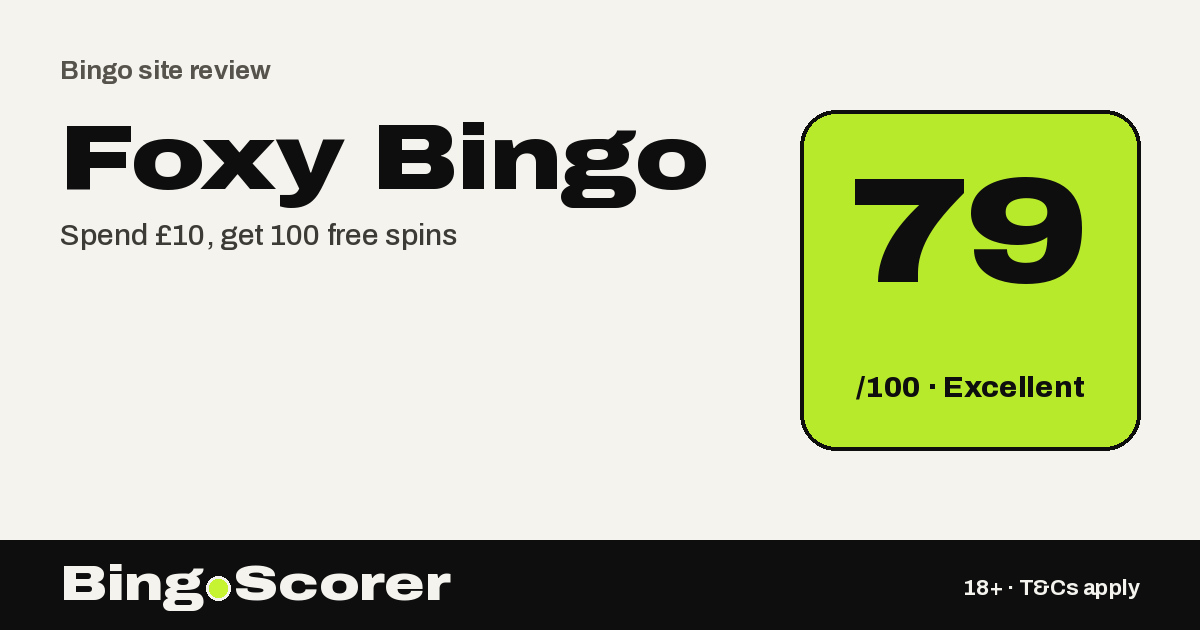 Foxy Bingo Review: 100 Free Spins with No Wagering