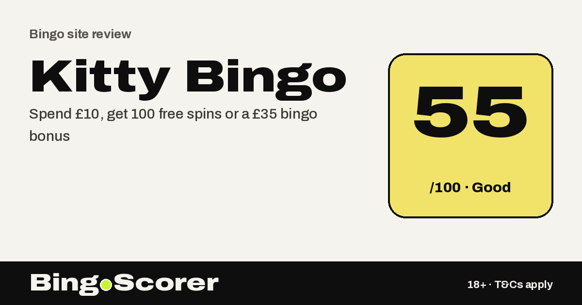 Kitty Bingo Promo Code: 100 Free Spins or a £35 Bingo Bonus